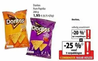 Colruyt Doritos pure paprika aanbieding