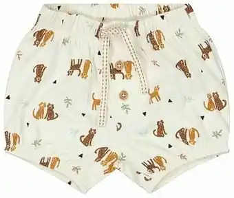 HEMA HEMA Newborn Short Cheetah Wit (wit) aanbieding