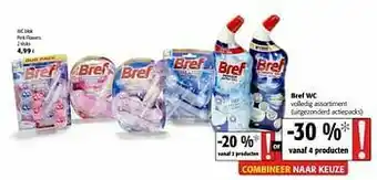 Colruyt Bref wc blok pink flowers aanbieding