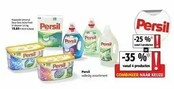 Colruyt Persil waspoeder universal deep clean active fresh aanbieding
