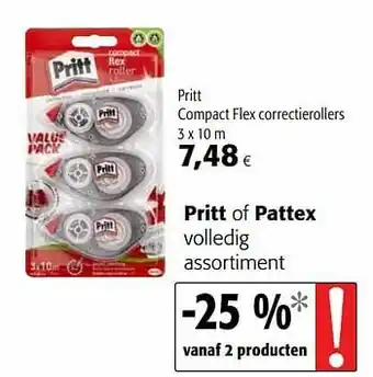 Pritt compact flex correctierollers
