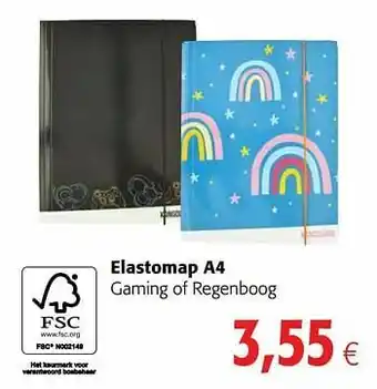 Colruyt Elastomap a4 gaming of regenboog aanbieding