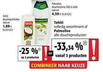 Colruyt Tahiti douchegel kokos aanbieding