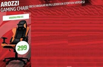 VCD Arozzi gaming chair verona pro v2 aanbieding