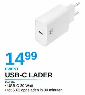 Ewent usb-c lader
