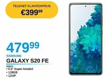 VCD Samsung galaxy s20 fe aanbieding