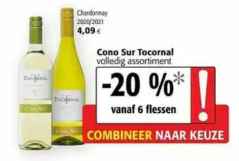 Colruyt Cono sur tocornal chardonnay 2020-2021 aanbieding