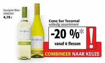 Colruyt Cono sur tocornal sauvignon blanc 2020-2021 aanbieding