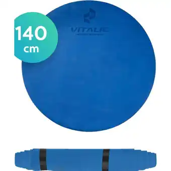 Decathlon Ronde yoga en pilates mat 140cm doorsnede - fitness en sport mat | vitalic aanbieding