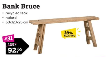 Leen Bakker Bank Bruce aanbieding
