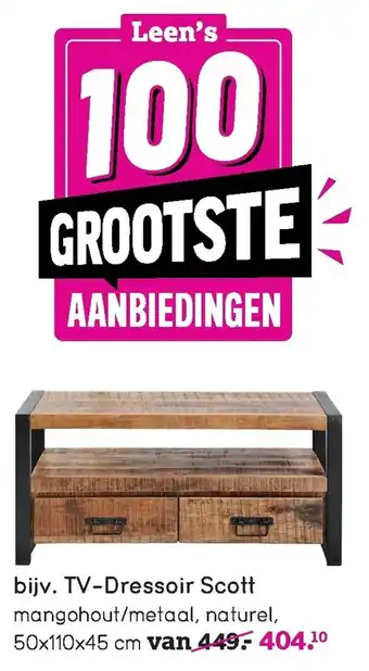 Leen Bakker Bijv. TV-Dressoir Scott aanbieding