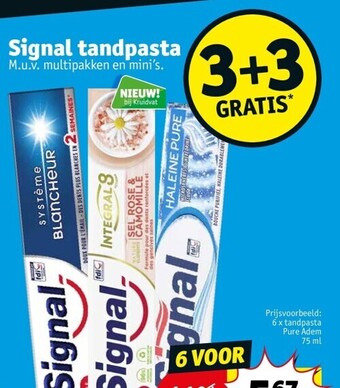 Kruidvat Signal tandpasta aanbieding