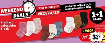 Kruidvat Kruidvat babysokjes 3-pak aanbieding