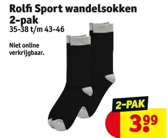 Kruidvat Rolfi sport wandelsokken 2-pak aanbieding