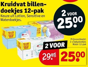 Kruidvat Kruidvat billendoekjes 12-pak aanbieding