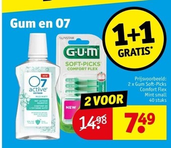 Kruidvat Gum en o7 aanbieding