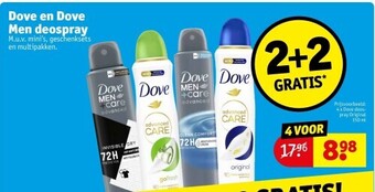 Kruidvat Dove en dove men deospray aanbieding