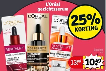 Kruidvat L’oréal gezichtsserum aanbieding