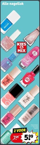 Kruidvat Alle nagellak aanbieding