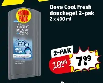 Kruidvat Dove cool fresh douchegel 2-pak 2 x 400 ml aanbieding