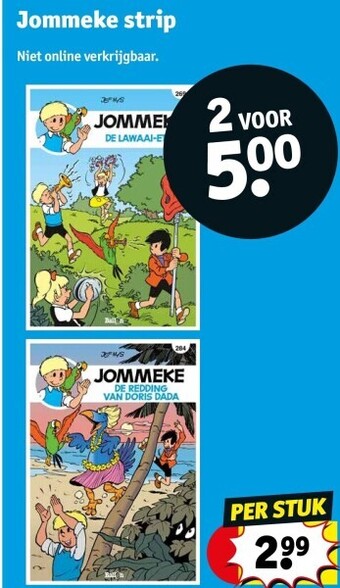 Kruidvat Jommeke strip aanbieding