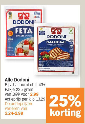 Albert Heijn Alle dodoni aanbieding