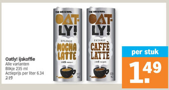 Albert Heijn Oatly! ijskoffie aanbieding
