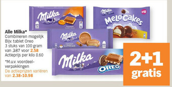 Albert Heijn Alle milka* aanbieding
