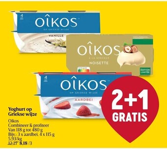 Delhaize Yoghurt op griekse wijze oikos aanbieding