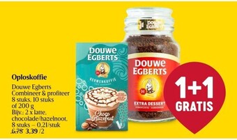 Delhaize Oploskoffie douwe egberts aanbieding