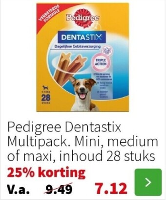Intratuin Pedigree dentastix multipack aanbieding