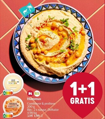 Delhaize Hummus aanbieding