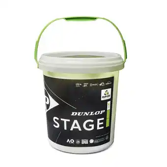 Decathlon Lot van 60 tennisballen dunlop stage 1 aanbieding