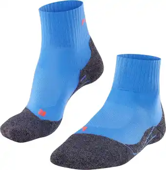 Bol.com Falke tk2 explore cool short wandelen anti blaren functioneel garen sportsokken dames blauw - maat 37-38 aanbieding