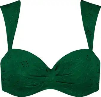 Bol.com Beachlife green embroidery dames bikinitopje - maat c42 aanbieding