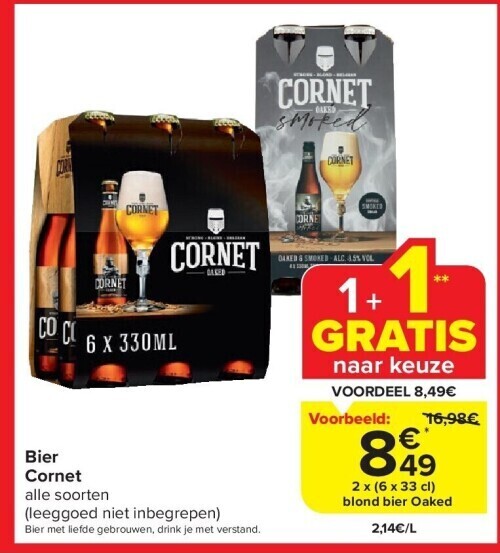 Bier promotie bij Carrefour