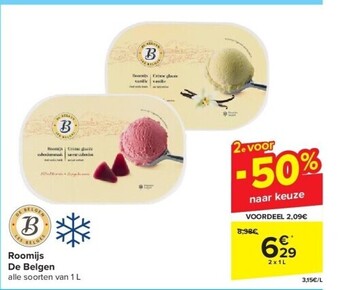 Carrefour Roomijs de belgen aanbieding