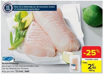 Carrefour Schelvishaasje aanbieding