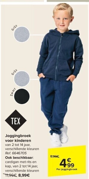 Carrefour Joggingbroek voor kinderen aanbieding