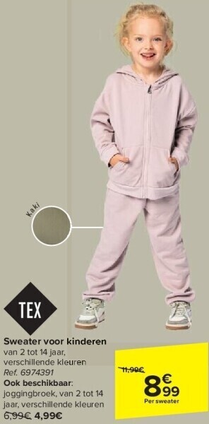 Carrefour Sweater voor kinderen aanbieding