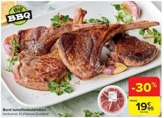 Carrefour Bord lamsfi letkoteletten aanbieding