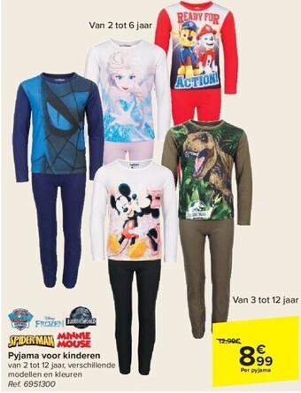 Carrefour Pyjama voor kinderen aanbieding