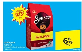 Carrefour Ko epads senseo aanbieding