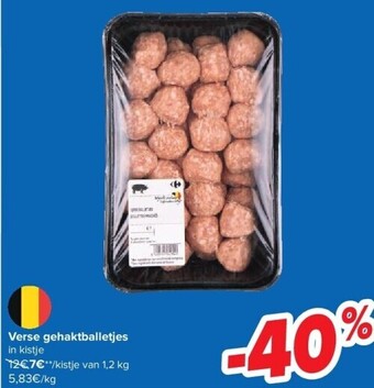 Carrefour Verse gehaktballetjes aanbieding