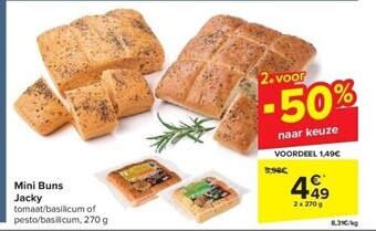 Carrefour Mini buns jacky aanbieding