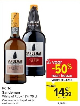 Carrefour Porto sandeman aanbieding