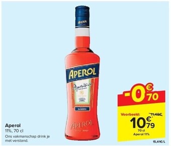 Carrefour Aperol 11%, 70 cl aanbieding