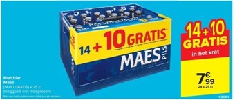 Carrefour Krat bier maes aanbieding
