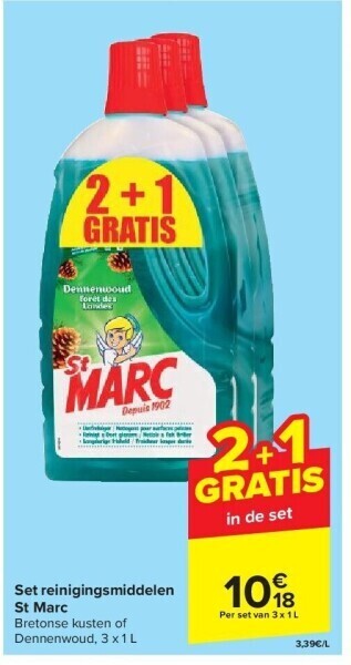 Set reinigingsmiddelen st marc
