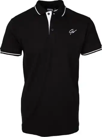 Gorilla wear delano polo shirt heren - zwart/wit - s